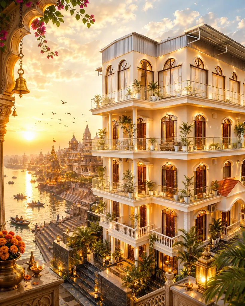 Spiritual serenity and luxury by the Ganges